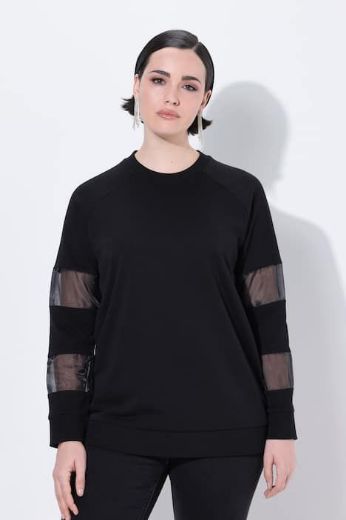 Moda za polnejše Majica dugih rukava okruglog ovratnika plus velikost, xxl, Ulla Popken in Johann Popken (JP1880)