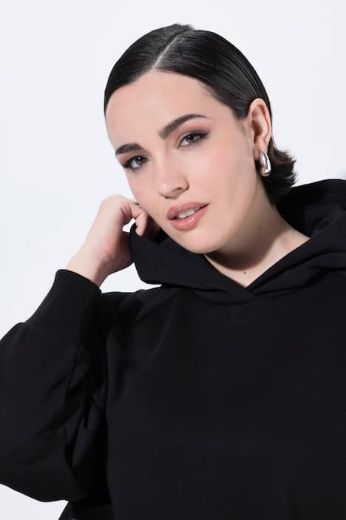Moda za polnejše Majica dugih rukava s kapuljačom šireg kroja plus velikost, xxl, Ulla Popken in Johann Popken (JP1880)