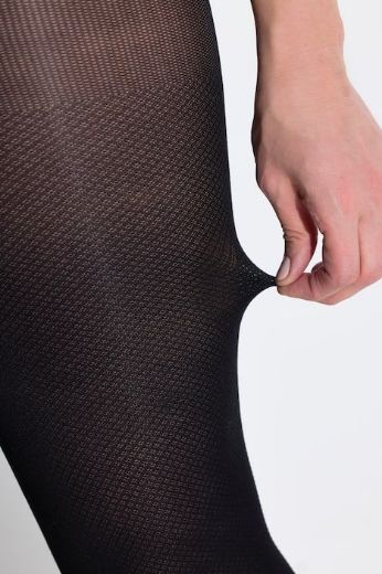 Moda za polnejše Najlonke s mrežastim uzorkom plus velikost, xxl, Ulla Popken in Johann Popken (JP1880)