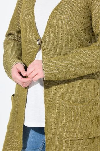 Moda za polnejše Kardigan dugih rukava dužeg kroja plus velikost, xxl, Ulla Popken in Johann Popken (JP1880)