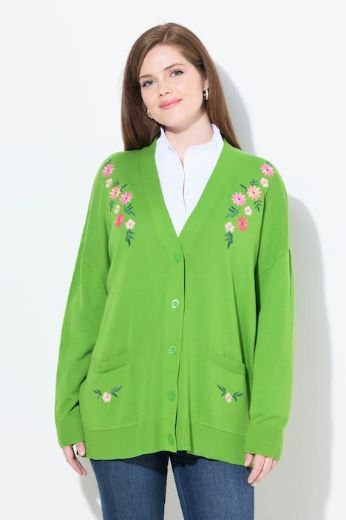 Moda za polnejše Kardigan na kopčanje plus velikost, xxl, Ulla Popken in Johann Popken (JP1880)