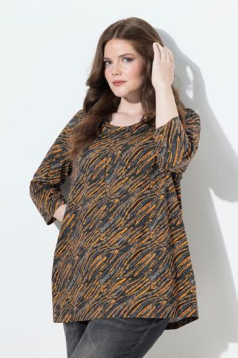 Moda za polnejše Majica 3/4 rukava A kroja plus velikost, xxl, Ulla Popken in Johann Popken (JP1880)