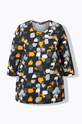 Moda za polnejše Majica 3/4 rukava A kroja plus velikost, xxl, Ulla Popken in Johann Popken (JP1880)