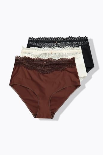 Moda za polnejše Gaćice maxi 3 komada plus velikost, xxl, Ulla Popken in Johann Popken (JP1880)