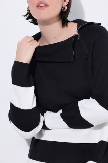 Moda za polnejše Pulover dugih rukava povišenog ovratnika plus velikost, xxl, Ulla Popken in Johann Popken (JP1880)