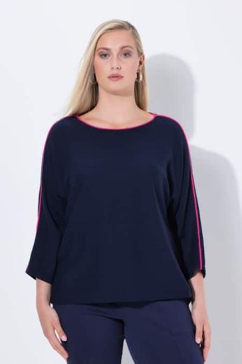Moda za polnejše Pulover 3/4 rukava plus velikost, xxl, Ulla Popken in Johann Popken (JP1880)