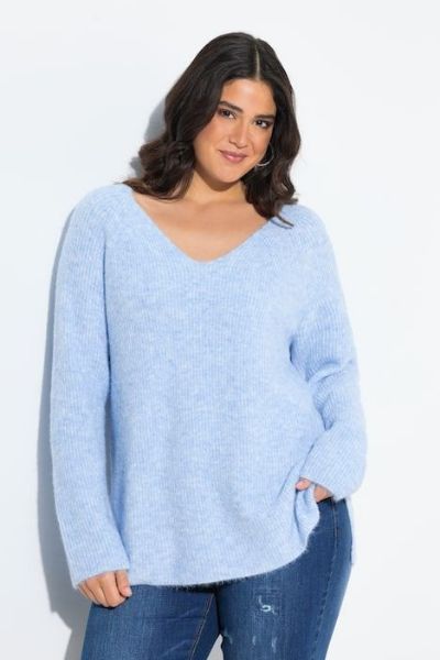 Slika Pulover dugih rukava V ovratnika