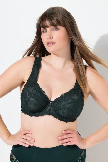 Moda za polnejše Grudnjak čipkani širih naramenica plus velikost, xxl, Ulla Popken in Johann Popken (JP1880)