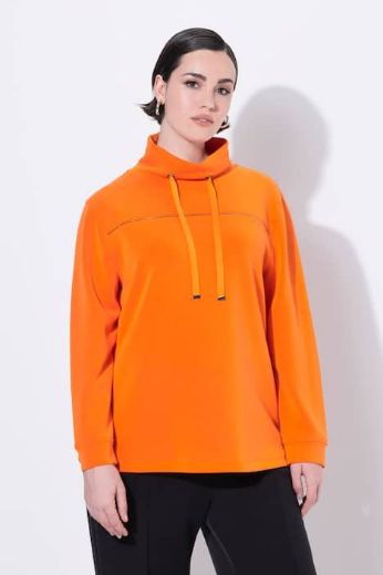 Moda za polnejše Majica s vezanjem na ovratniku plus velikost, xxl, Ulla Popken in Johann Popken (JP1880)
