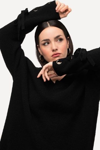 Moda za polnejše Pulover dugih rukava V ovratnika plus velikost, xxl, Ulla Popken in Johann Popken (JP1880)