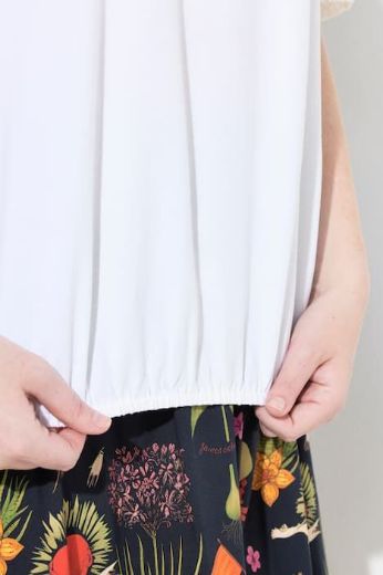 Moda za polnejše Majica polu rukava s dodatkom ukrasne čipke plus velikost, xxl, Ulla Popken in Johann Popken (JP1880)