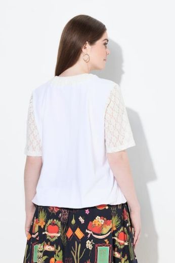 Moda za polnejše Majica polu rukava s dodatkom ukrasne čipke plus velikost, xxl, Ulla Popken in Johann Popken (JP1880)