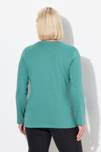 Moda za polnejše Majica dugi rukavi okrugli izrez plus velikost, xxl, Ulla Popken in Johann Popken (JP1880)