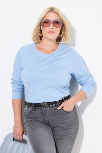 Moda za polnejše Majica dugi rukavi okrugli izrez plus velikost, xxl, Ulla Popken in Johann Popken (JP1880)