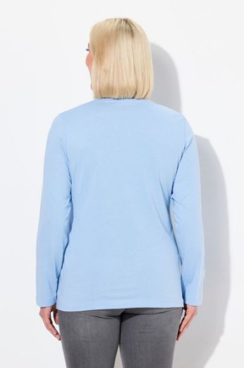 Moda za polnejše Majica dugi rukavi okrugli izrez plus velikost, xxl, Ulla Popken in Johann Popken (JP1880)