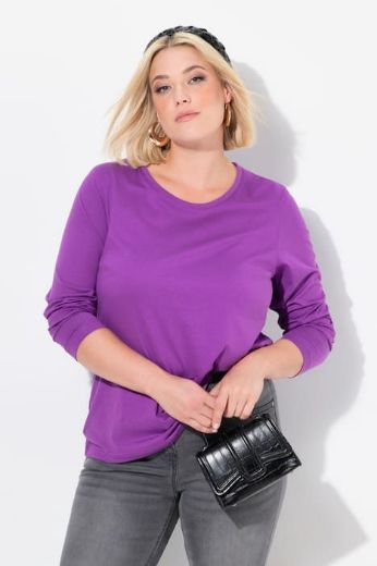 Moda za polnejše Majica dugi rukavi okrugli izrez plus velikost, xxl, Ulla Popken in Johann Popken (JP1880)