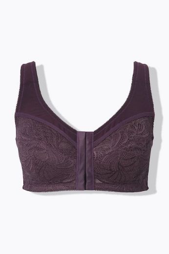 Moda za polnejše Grudnjak Kelly na prednje kopčanje plus velikost, xxl, Ulla Popken in Johann Popken (JP1880)