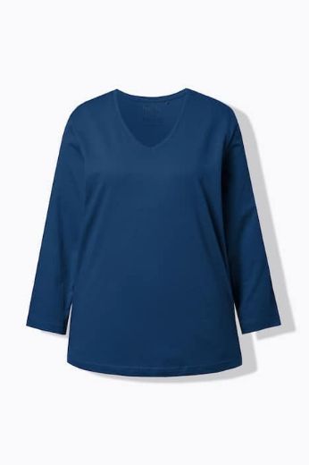 Moda za polnejše Majica Basic dugi rukavi plus velikost, xxl, Ulla Popken in Johann Popken (JP1880)