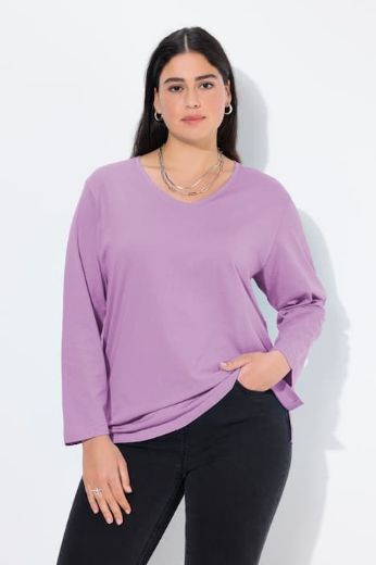 Moda za polnejše Majica Basic dugi rukavi plus velikost, xxl, Ulla Popken in Johann Popken (JP1880)