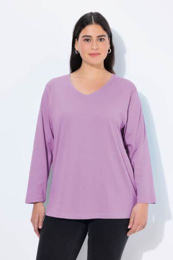 Moda za polnejše Majica Basic dugi rukavi plus velikost, xxl, Ulla Popken in Johann Popken (JP1880)
