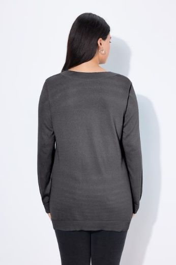 Moda za polnejše Pulover s V ovratnikom plus velikost, xxl, Ulla Popken in Johann Popken (JP1880)