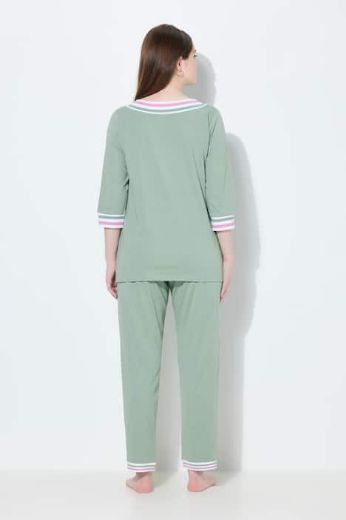 Moda za polnejše Pidžama 3/4 rukava i dugih nogavica plus velikost, xxl, Ulla Popken in Johann Popken (JP1880)