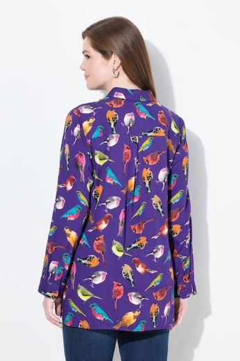 Moda za polnejše Bluza dugih rukava s motivom ptica plus velikost, xxl, Ulla Popken in Johann Popken (JP1880)
