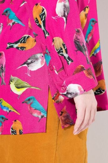 Moda za polnejše Bluza dugih rukava s motivom ptica plus velikost, xxl, Ulla Popken in Johann Popken (JP1880)