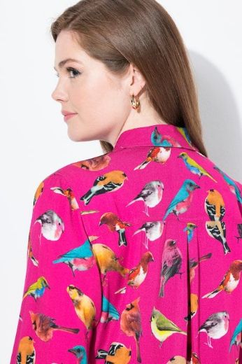 Moda za polnejše Bluza dugih rukava s motivom ptica plus velikost, xxl, Ulla Popken in Johann Popken (JP1880)