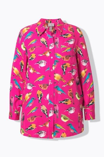 Moda za polnejše Bluza dugih rukava s motivom ptica plus velikost, xxl, Ulla Popken in Johann Popken (JP1880)