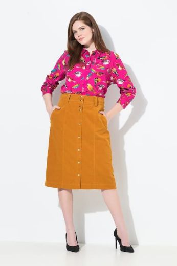 Moda za polnejše Suknja na kopčanje A kroja plus velikost, xxl, Ulla Popken in Johann Popken (JP1880)