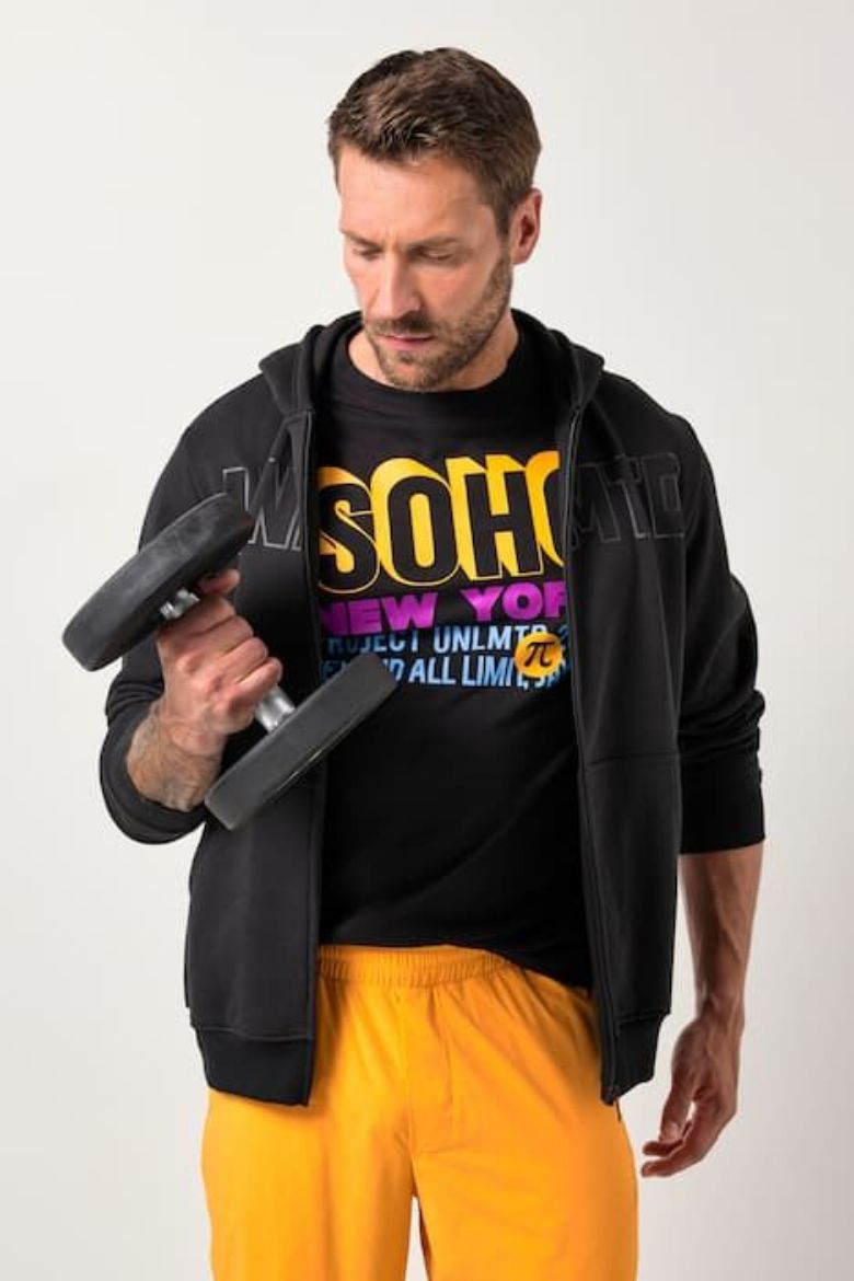 Moda za polnejše Majica dugih rukava s kapuljačom i patentnim zatvaračem plus velikost, xxl, Ulla Popken in Johann Popken (JP1880)