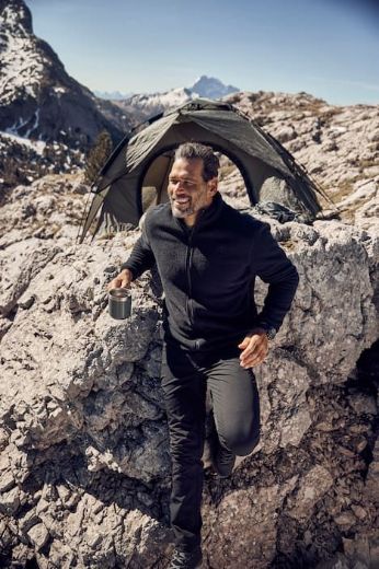 Moda za polnejše Majica dugih rukava od flisa s patentnim zatvaračem plus velikost, xxl, Ulla Popken in Johann Popken (JP1880)