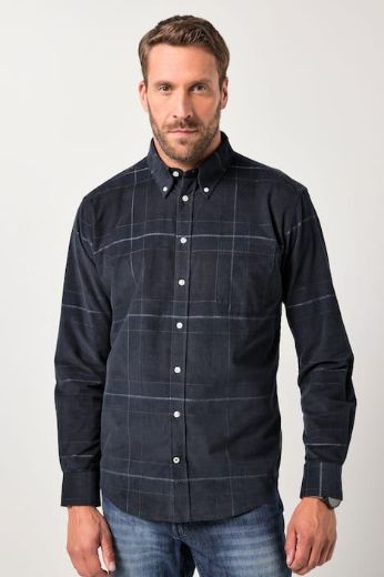 Moda za polnejše Košulja dugih rukava karirana plus velikost, xxl, Ulla Popken in Johann Popken (JP1880)