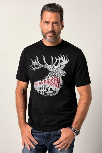 Moda za polnejše Majica kratkih rukava plus velikost, xxl, Ulla Popken in Johann Popken (JP1880)