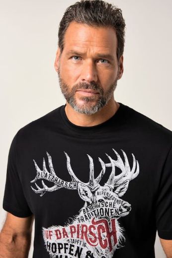 Moda za polnejše Majica kratkih rukava plus velikost, xxl, Ulla Popken in Johann Popken (JP1880)