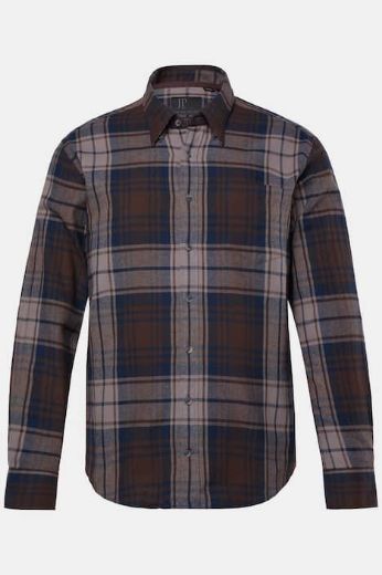 Moda za polnejše Košulja dugih rukava karirana plus velikost, xxl, Ulla Popken in Johann Popken (JP1880)