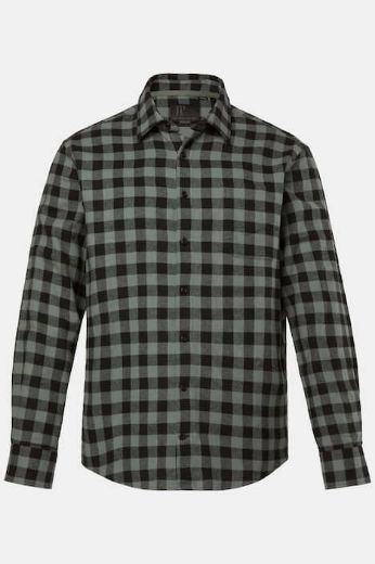 Moda za polnejše Košulja dugih rukava karirana plus velikost, xxl, Ulla Popken in Johann Popken (JP1880)