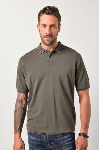 Moda za polnejše Majica Polo kratkih rukava plus velikost, xxl, Ulla Popken in Johann Popken (JP1880)
