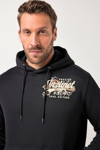 Moda za polnejše Majica dugih rukava s kapuljačom plus velikost, xxl, Ulla Popken in Johann Popken (JP1880)