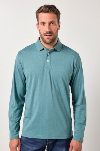Moda za polnejše Majica Polo dugih rukava plus velikost, xxl, Ulla Popken in Johann Popken (JP1880)