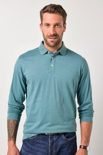Moda za polnejše Majica Polo dugih rukava plus velikost, xxl, Ulla Popken in Johann Popken (JP1880)