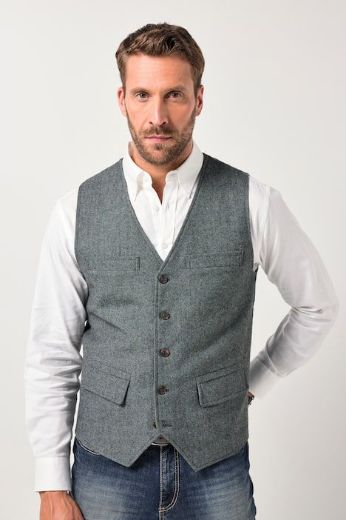 Moda za polnejše Prsluk vuneni plus velikost, xxl, Ulla Popken in Johann Popken (JP1880)