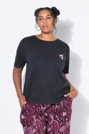 Moda za polnejše Majica kratkih rukava šireg kroja plus velikost, xxl, Ulla Popken in Johann Popken (JP1880)