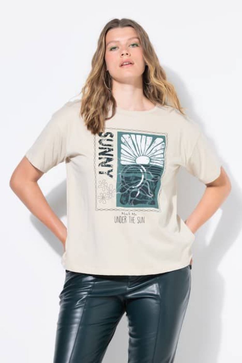 Moda za polnejše Majica kratkih rukava šireg kroja plus velikost, xxl, Ulla Popken in Johann Popken (JP1880)
