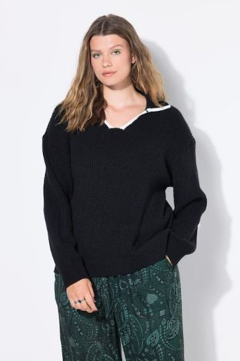 Moda za polnejše Pulover dugih rukava plus velikost, xxl, Ulla Popken in Johann Popken (JP1880)