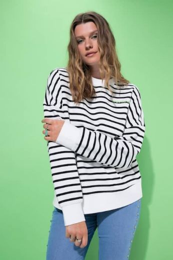Moda za polnejše Majica dugih rukava šireg kroja plus velikost, xxl, Ulla Popken in Johann Popken (JP1880)
