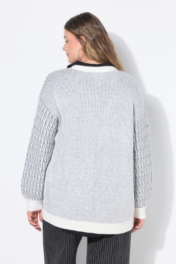 Moda za polnejše Kardigan na kopčanje plus velikost, xxl, Ulla Popken in Johann Popken (JP1880)