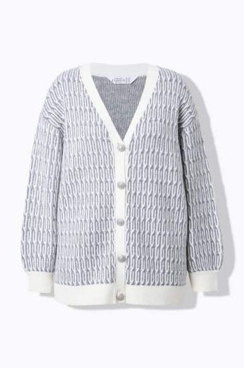 Moda za polnejše Kardigan na kopčanje plus velikost, xxl, Ulla Popken in Johann Popken (JP1880)