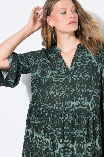 Moda za polnejše Haljina maxi 3/4 rukava plus velikost, xxl, Ulla Popken in Johann Popken (JP1880)